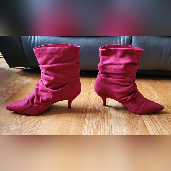 Journee Collection Women's Burgundy Jo Booties Size 9 Brand New ✨️ - Picture 4 of 11